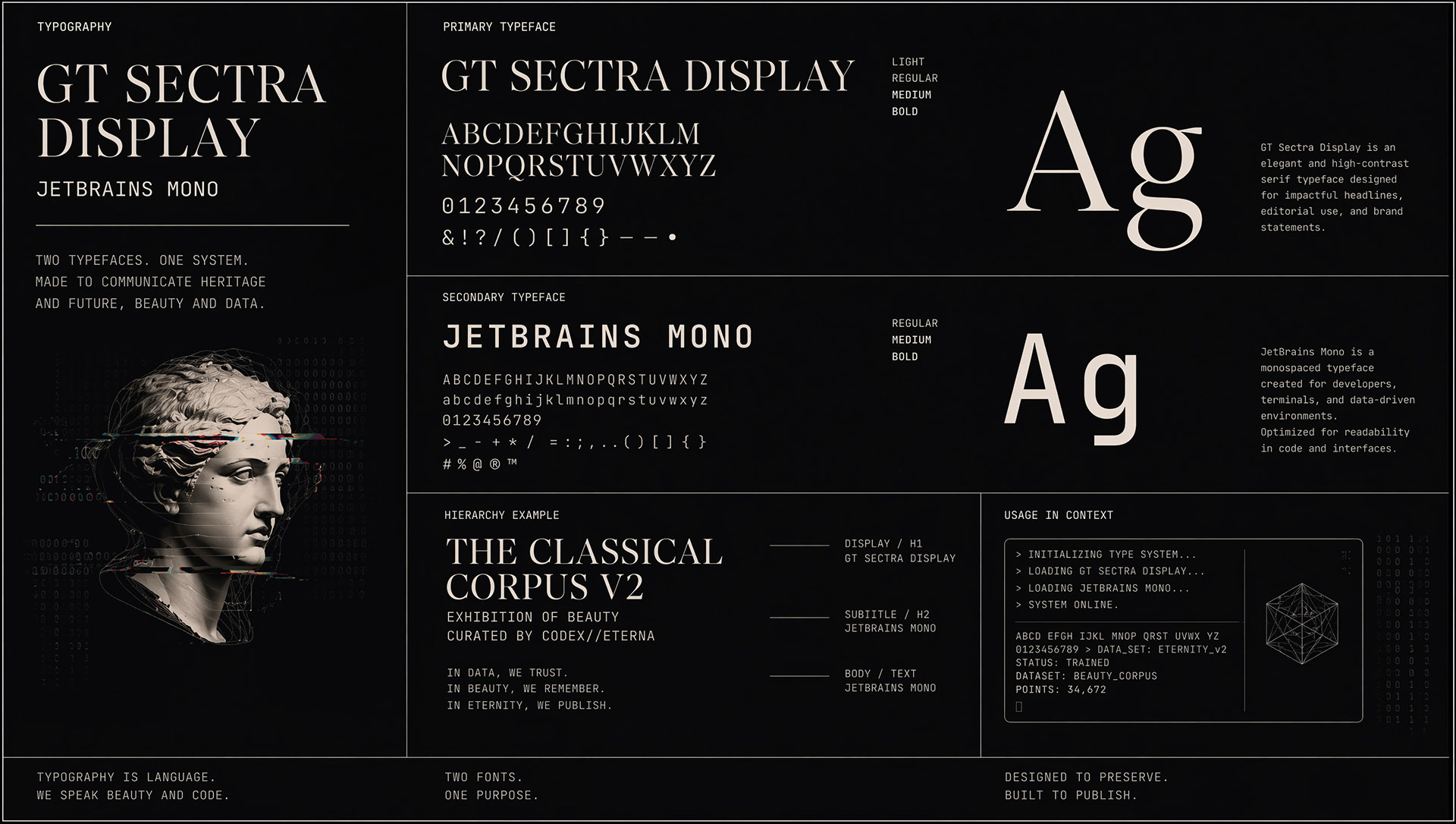 Khôra — typography system